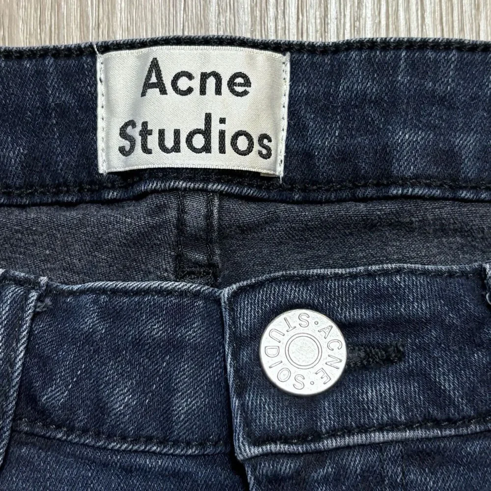 Acne Studios Womens Skin 5 Jeans Size 28 X 27 Skinny Dark Denim Pants‎ Mid Rise